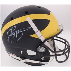 Jabrill Peppers Signed Michigan Wolverines Matte Blue Full-Size Helmet (JSA COA)