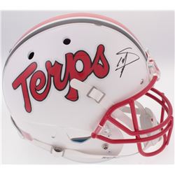 Stefon Diggs Signed Maryland Terrapins Full Size Helmet (Radtke COA)