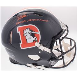 Terrell Davis Signed Bronocs Color Rush Full-Size Speed Helmet Inscribed "SB XXXII, SBXXXIII Champs"