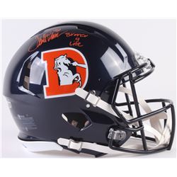 Terrell Davis Signed Bronocs Color Rush Full-Size Speed Helmet Inscribed "Bronco 4 Life" (Radtke COA