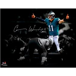 Carson Wentz Signed Eagles 11x14 Photo Inscribed "AO1" (Fanatics Hologram)