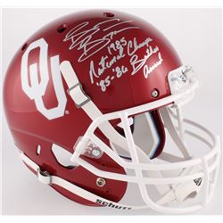 Brian Bosworth Signed Oklahoma Sooners Full-Size Helmet Inscribed "1985 National Champs"  "85-86 But