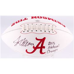 Jonathan Allen Signed Alabama Crimson Tide Logo Football Inscribed "2015 National Champs" (SGC COA)