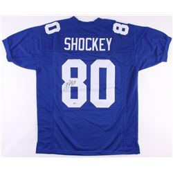 Jeremy Shockey Signed Giants Jersey (Beckett COA)