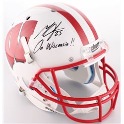 Melvin Gordon Signed Wisconsin Badgers Full-Size Helmet Inscribed "On Wisconsin!!" (Radtke COA)