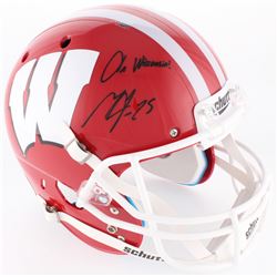 Melvin Gordon Signed Wisconsin Badgers Full-Size Helmet Inscribed "On Wisconsin!" (Radtke COA)
