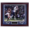 Image 1 : Rob Gronkowski Signed Patriots 23x27 Custom Framed Photo Display (Gronkoski Hologram)