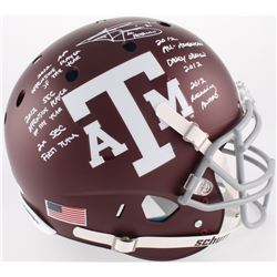 Johnny Manziel Signed  Texas AM Aggies Custom Matte Maroon Full-Size Authentic On-Field Helmet With 