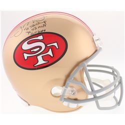 Joe Montana Signed 49ers Full-Size Helmet Inscribed "4X SB Champ", "3X SB MVP"  "HOF 2000" (JSA COA)