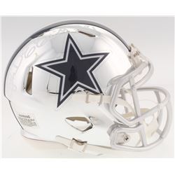 Ezekiel Elliott Signed Cowboys Speed Custom Chrome Mini-Helmet (Beckett COA)
