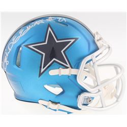 Ezekiel Elliott Signed Speed Blaze Cowboys Mini-Helmet (Beckett COA)