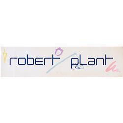 Robert Plant Signed "The Principle of Moments" 7x28 Promotional Poster (JSA LOA)