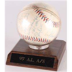 1995 American League All-Star Team Game Logo Baseball Team-Signed by (25) With Frank Thomas, Cal Rip