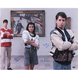 Matthew Broderick, Mia Sara  Alan Ruck Signed "Ferris Bueller's Day Off" 16x20 Photo (Schwartz COA)