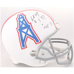 Earl Campbell Signed Houston Oilers Full-Size Helmet Inscribed "HT 77"  "HOF 91" (JSA COA)