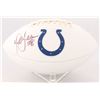 Image 1 : Marshall Faulk Signed Colts Logo Football (Radtke COA)