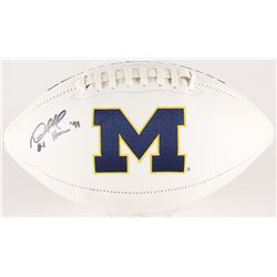 Desmond Howard Signed Michigan Wolverines Logo Football Inscribed "Heisman '91" (Radtke COA)