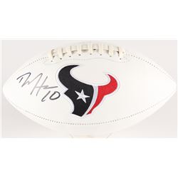 DeAndre Hopkins Signed Texans Logo Football (Radtke COA)