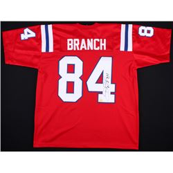 Deion Branch Signed Patriots Throwback Stars Jersey (JSA COA)