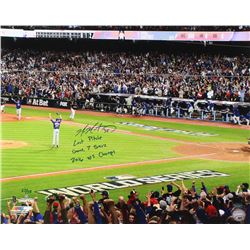 Mike Montgomery Signed Cubs 16x20 Photo with Multiple Inscriptions (Schwartz Sports COA)