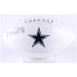 Daryl Johnston Signed Cowboys Logo Football Inscribed "Moose" (Radtke COA)