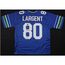 Steve Largent Signed Seahawks Jersey Inscribed "HOF '95" (Radtke COA)