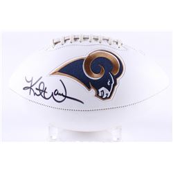 Kurt Warner Signed Rams Logo Football (Radtke COA  Warner Hologram)
