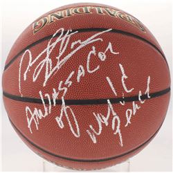 Dennis Rodman Signed NBA Basketball Inscribed "Ambassador of World Peace" (Schwartz COA)
