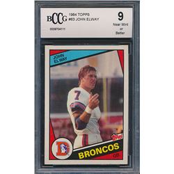 1984 Topps #63 John Elway RC (BCCG 9)