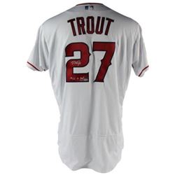Mike Trout Signed LE Los Angeles Angels Jersey Inscribed "14,16 AL MVP" (MLB Hologram  Steiner COA)