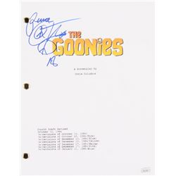 Corey Feldman Signed "The Goonies" Full Movie Script Inscribed "Peace" (PSA COA)