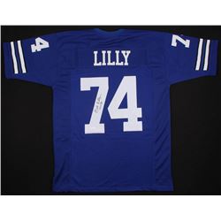 Bob Lilly Signed Dallas Cowboys Jersey Inscribed "HOF 80" (JSA COA)