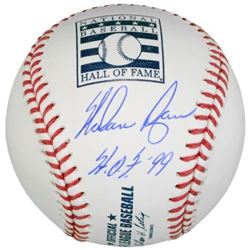 Nolan Ryan Signed Hall of Fame Logo OML Baseball Inscribed "HOF 99" (Fanatics Hologram)