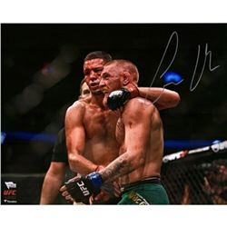 Conor McGregor Signed "UFC 202 Final Horn Vs. Diaz" 16x20 Photo (Fanatics Hologram)