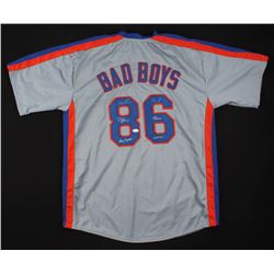 Doc Gooden,  Lenny Dykstra,  Darryl Strawberry Signed New York Mets "Bad Boys" Jersey Inscribed "Dr.
