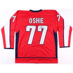 T. J. Oshie Signed Washington Capitals Jersey (Beckett COA)