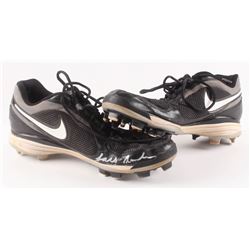 Lars Anderson Game-Used Nike Baseball Cleats Inscribed "Game-Used" (YSMS COA)