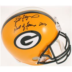 Brett Favre Signed Green Bay Packers Full-Size Limited Edition Helmet Inscribed "Hall of Fame 2016" 