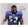 Image 1 : Ray Lewis Signed Baltimore Ravens 16x20 Photo (JSA COA)