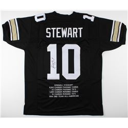 Kordell Stewart Signed Colorado Buffaloes Career Highlight Stat Jersey (JSA COA)