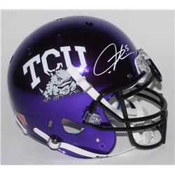 LaDainian Tomlinson Signed TCU Horned Frogs Full-Size Authentic On-Field Chrome Helmet (Radtke COA)