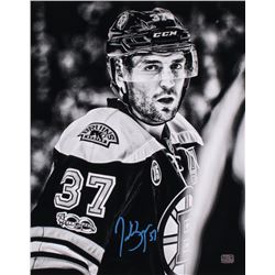 Patrice Bergeron Signed Boston Bruins 16x20 Photo (Bergeron COA)