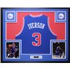 Image 1 : Allen Iverson Signed 76ers 35x43 Custom Framed Jersey Display (JSA COA)