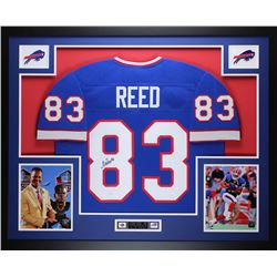 Andre Reed Signed Bills 35x43 Custom Framed Jersey (JSA COA)