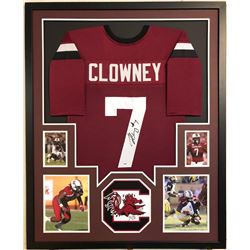 Jadeveon Clowney Signed South Carolina Game Cocks 34x42 Custom Framed Jersey (PSA COA)