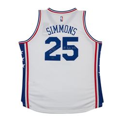Ben Simmons Signed Philadelphia 76ers Jersey Inscribed "#1 Pick 2016" (UDA COA)