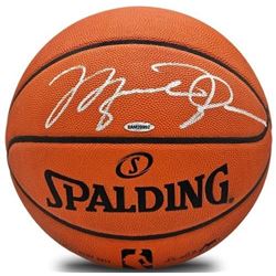 Michael Jordan Signed Spalding Basketball (UDA COA)