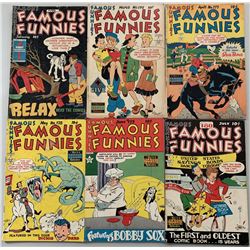 Lot of (6) 1949 "Famous Funnies" Comic Books with #175-180