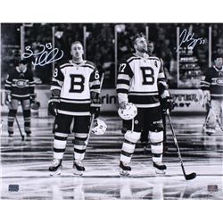 Patrice Bergeron  Brad Marchand Signed Boston Bruins 16x20 Photo (Bergeron  Marchand COA)