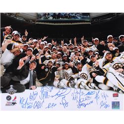 2011 Boston Bruins Stanley Cup Champions 16x20 Team-Signed by (15) with Brad Marchan, Patrice Berger